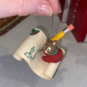 Hallmark 1998 Writing to Santa Christmas Ornament